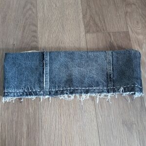 NEW! Zara | Distressed Denim Bandeau